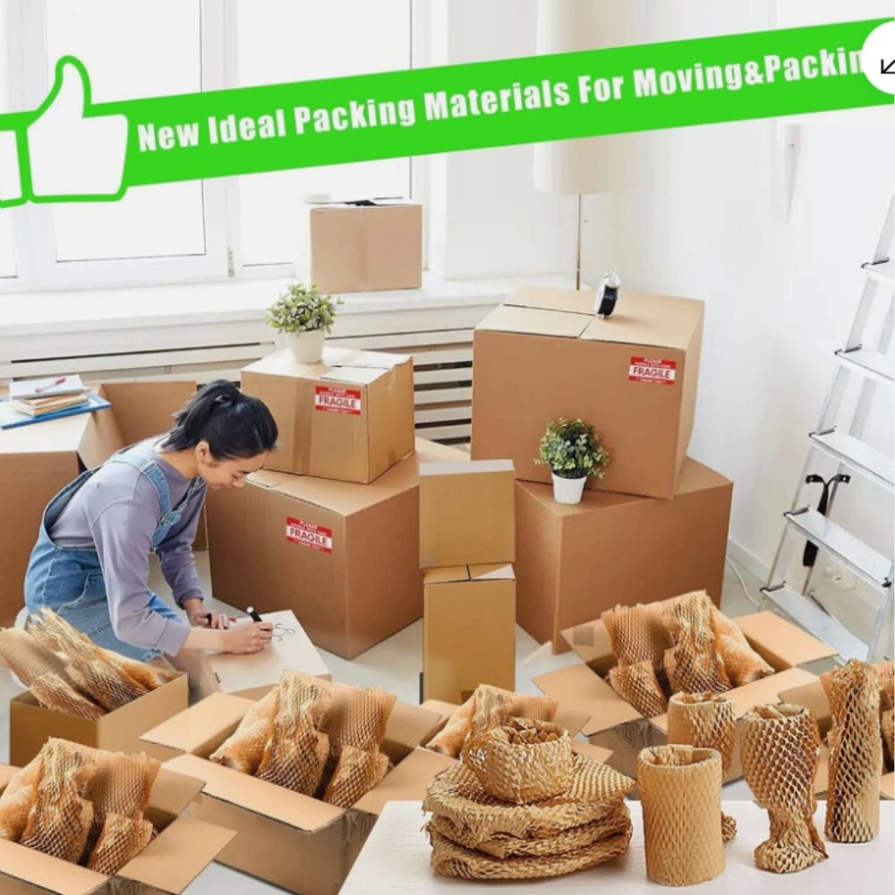 Honeycomb Packing Paper 12"X230' Eco Friendly Packing Paper for Moving - Picture 11 of 14